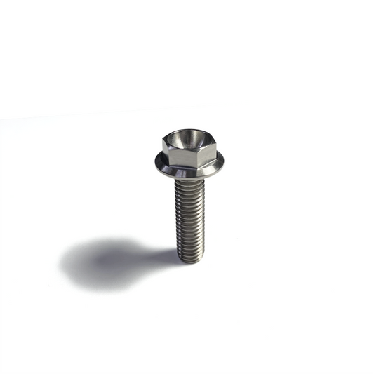 Ticon Industries Titanium Bolt Flanged M8x20x1.25TP 12mm 6pt Head