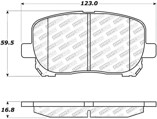 StopTech Street Select Brake Pads - Front