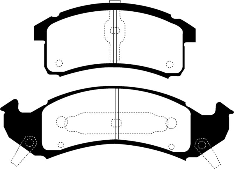 EBC 92-93 Buick Le Sabre (FWD) 3.8 Ultimax2 Front Brake Pads