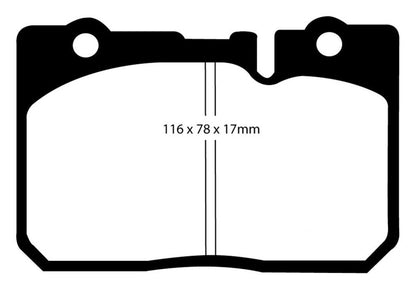 EBC 95-00 Lexus LS400 4.0 Ultimax2 Front Brake Pads