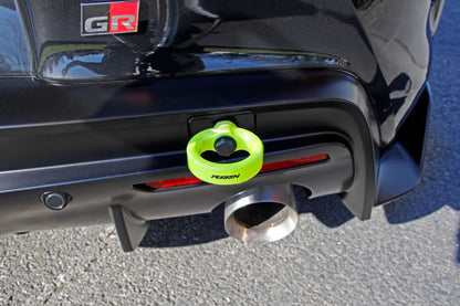 Perrin 2020 Toyota Supra Tow Hook Kit (Rear) - Neon Yellow