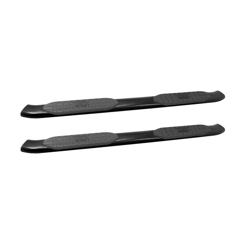 Westin 2014-2018 Chevrolet/GMC Silverado Sierra 1500 Dbl Cab PRO TRAXX 5 Oval Nerf Step Bars - Black