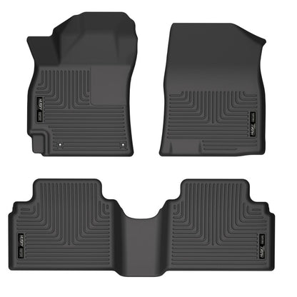 Husky Liners 21-23 Hyundai Elantra WeatherBeater Front & 2nd Seat Floor Liners - Black