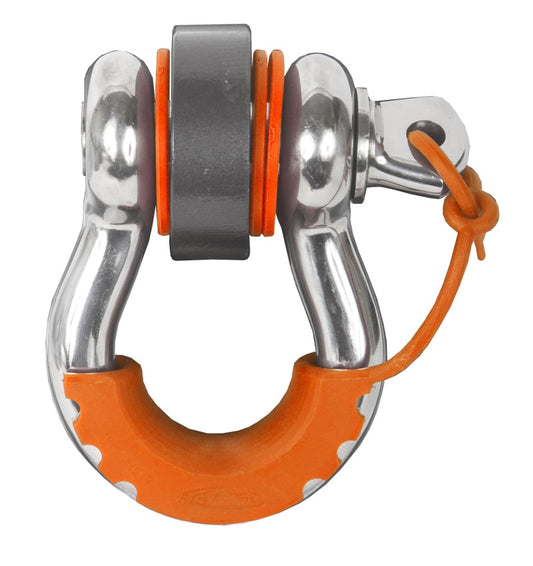 Daystar Fluorescent Orange Locking D Ring Isolator Pair