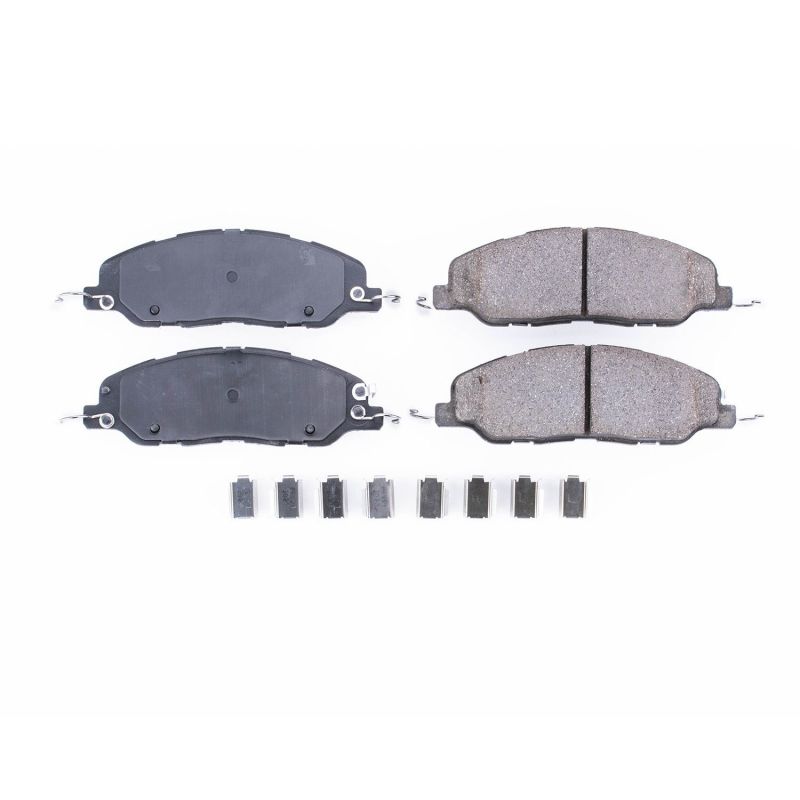 Power Stop 11-14 Ford Mustang Front Z17 Evolution Ceramic Brake Pads w/Hardware