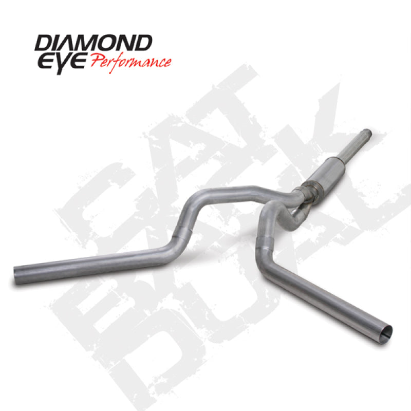 Diamond Eye KIT 4in Catback DUAL AL: 94-97 FORD 7.3L F250/F350 PWRSTROKE