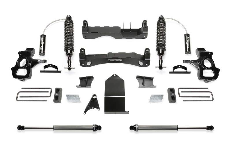 Fabtech 14-18 GM C/K1500 P/U w/oE Forg Stl UCA 4in Perf Sys w/Dl 2.5 & 2.25