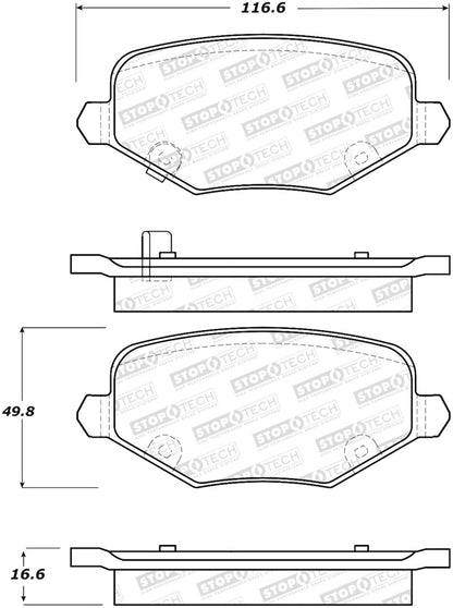 StopTech Street Brake Pads - Front