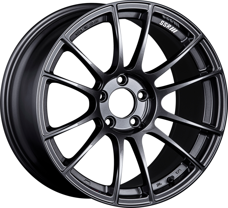 SSR GTX04 18x9.5 5x100 40mm Offset Dark Gunmetal Wheel