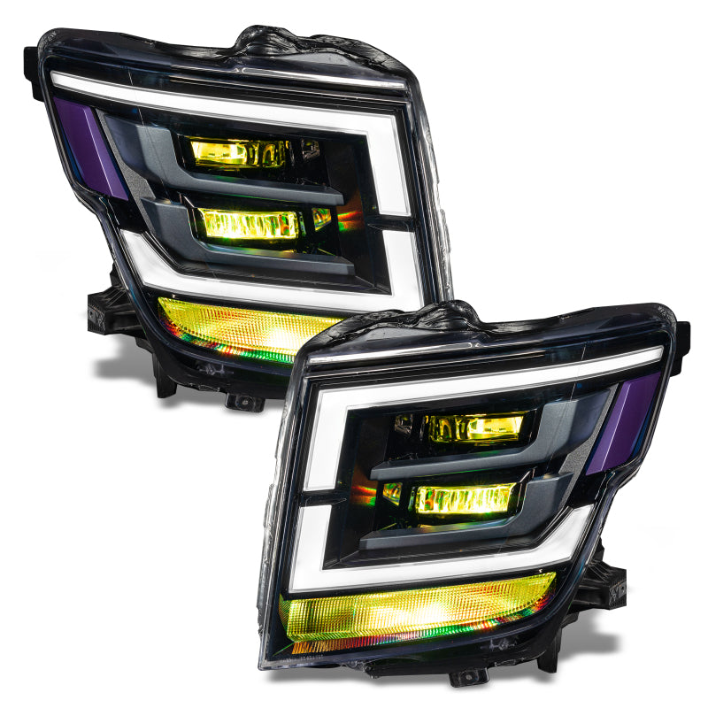 Oracle 21-22 Nissan Titan Demon Eye RGB Headlight Upgrade Kit - ColorSHIFT w/o Cntrl SEE WARRANTY