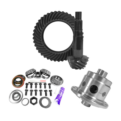 Yukon 11.25in Dana 80 4.56 Rear Ring & Pinion Install Kit 35 Spline Positraction 4.375in BRG