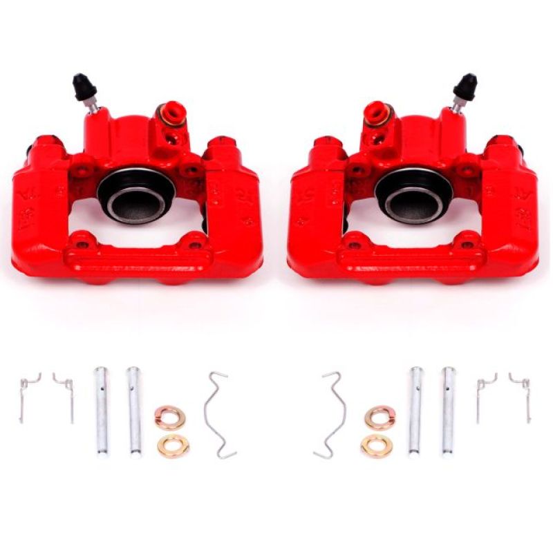 Power Stop 03-06 Pontiac Vibe Rear Red Calipers w/o Brackets - Pair