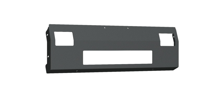 Road Armor 99-07 Ford F-250/F-350 Vaquero Front Non-Winch Plate - Tex Blk