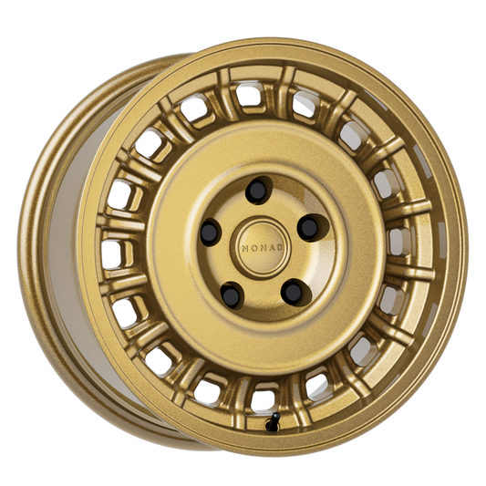 Nomad N502GR Arvo 15x7in / 5x114.3 BP / 15mm Offset / 72.62mm Bore - Gloss Gold Wheel