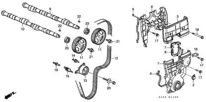 Honda - B-Series Timing Belt Tensioner Adjuster Spring