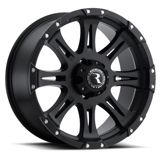 Raceline 981 Raptor 17x9in / 8x170 BP / -12mm Offset / 130.81mm Bore - Satin Black Wheel