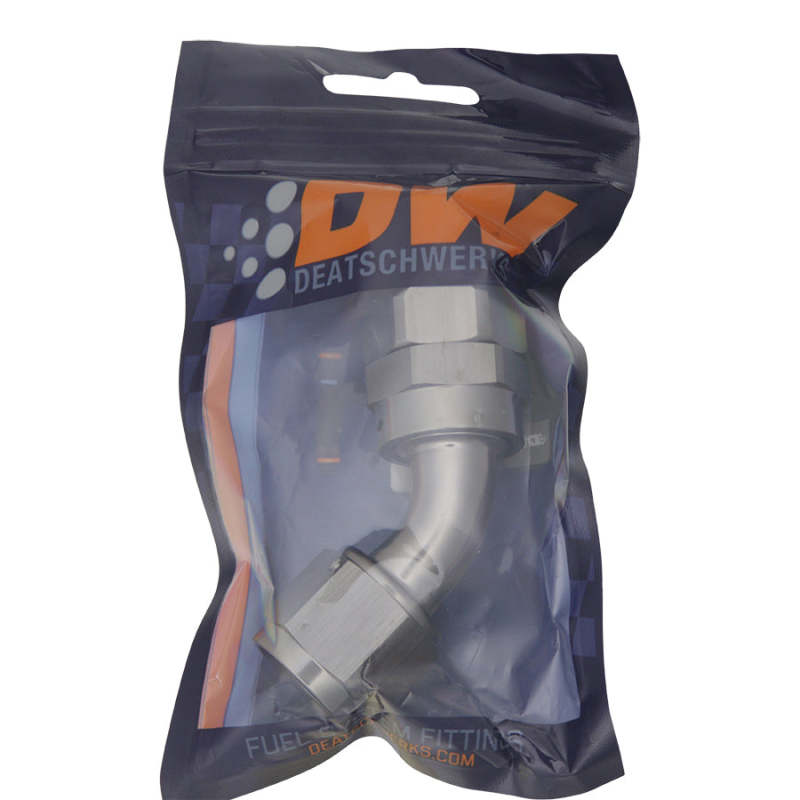 DeatschWerks 10AN Female Swivel 45-Degree Hose End PTFE (Incl. 1 Olive Insert)