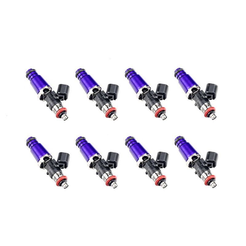 Injector Dynamics 1340cc Injectors - 60mm Length - 14mm Purple Top - 15mm Lower O-Ring (Set of 8)