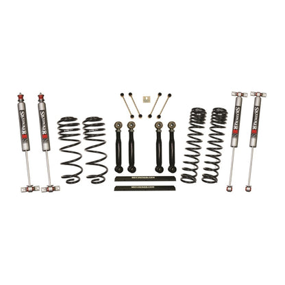 Skyjacker 97-02 Jeep TJ 4in D-Rate Long Travel Kit w/ Adj FR/RR Lower Flex Links/M95 Monotube Shocks