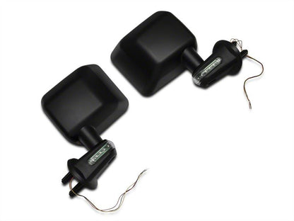 Raxiom 07-18 Jeep Wrangler JK Side Mirrors w/ LED Signal Indicators- Blk