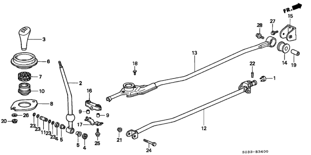 Honda - B/D-Series 5 Speed Shift Linkage Spring Pin (8x22)