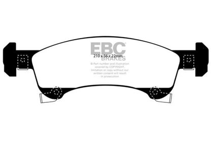 EBC 02-06 Ford Expedition 4.6 2WD Ultimax2 Front Brake Pads