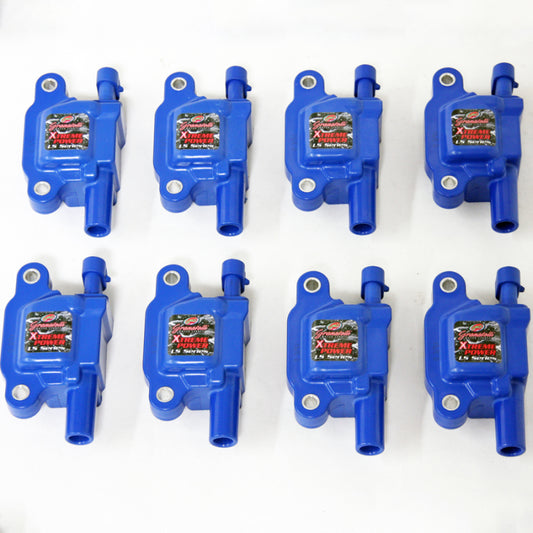 Granatelli 05-13 GM LS1/LS2/LS3/LS4/LS5/LS6/LS7/LS9/LSA Hi-Perf Coil Packs - Blue (Set of 8)