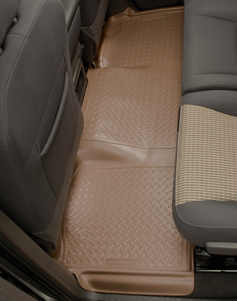 Husky Liners 08-12 Toyota Highlander Classic Style 2nd Row Black Floor Liners (One Piece Unit)