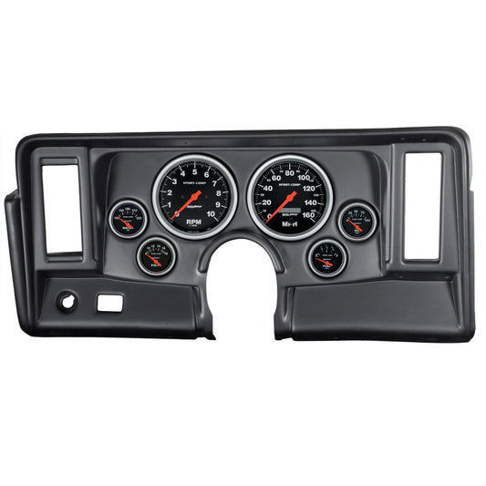 Autometer Sport-Comp 66-76 Nova Dash Kit 6pc Tach / MPH / Fuel / Oil / WTMP / Volt