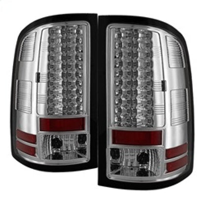 Spyder GMC Sierra 07-13 (Not fit 3500 Dually 4 Rear Wheels)LED Tail Lights Chrome ALT-YD-GS07-LED-C