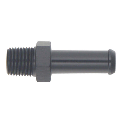 DeatschWerks 1/8in NPT Male Thread 5/16in Hose Barb - Anodized Matte Black