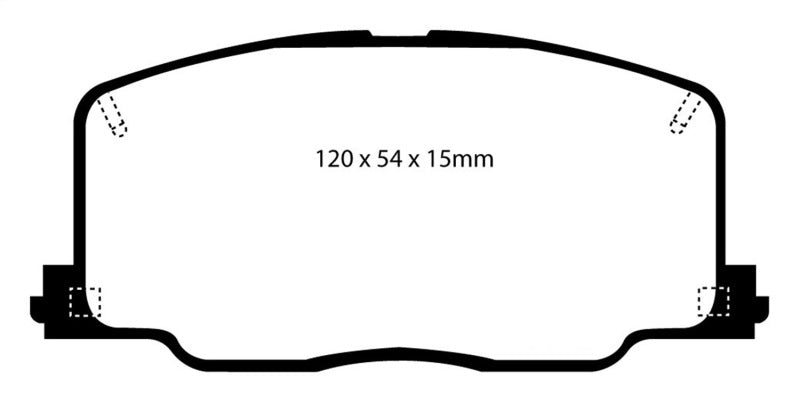 EBC 90-91 Lexus ES250 2.5 Yellowstuff Front Brake Pads