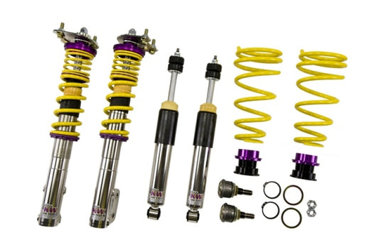 KW Coilover Kit V1 Ford Mustang incl. GT and Cobra; front and rear coilovers