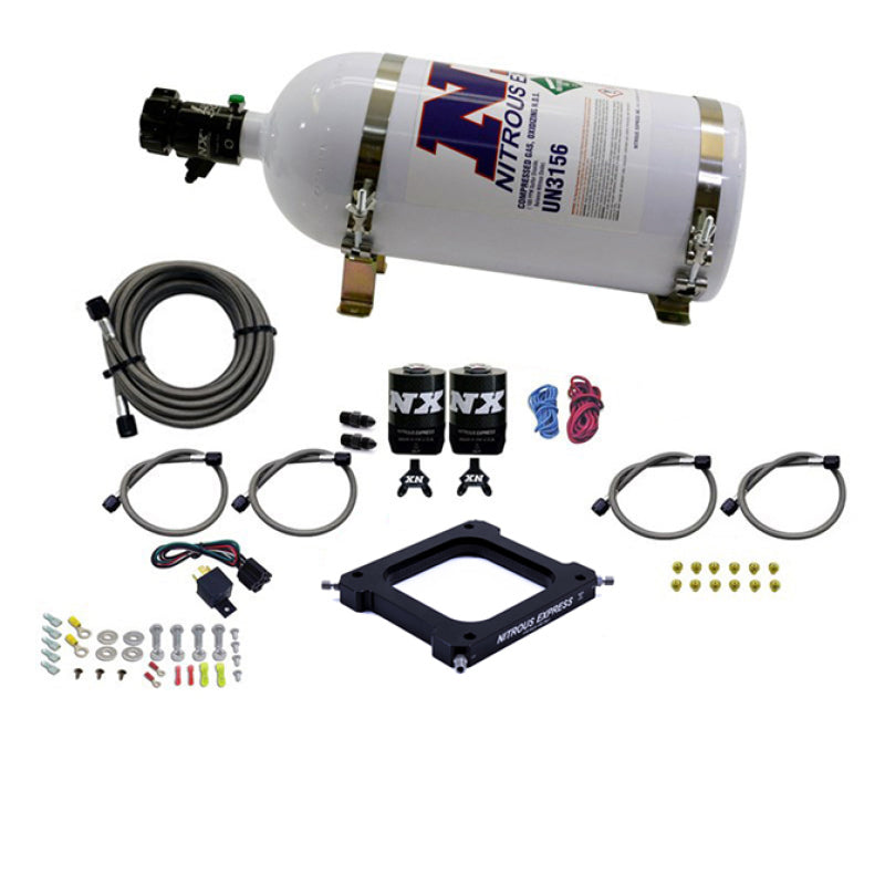 Nitrous Express 4500 Assassin Plate Pro Power Nitrous Kit (100-500HP) w/10lb Bottle