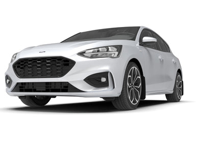 Rally Armor 19-25 Ford Focus ST MK4 Black UR Mud Flap w/White Logo