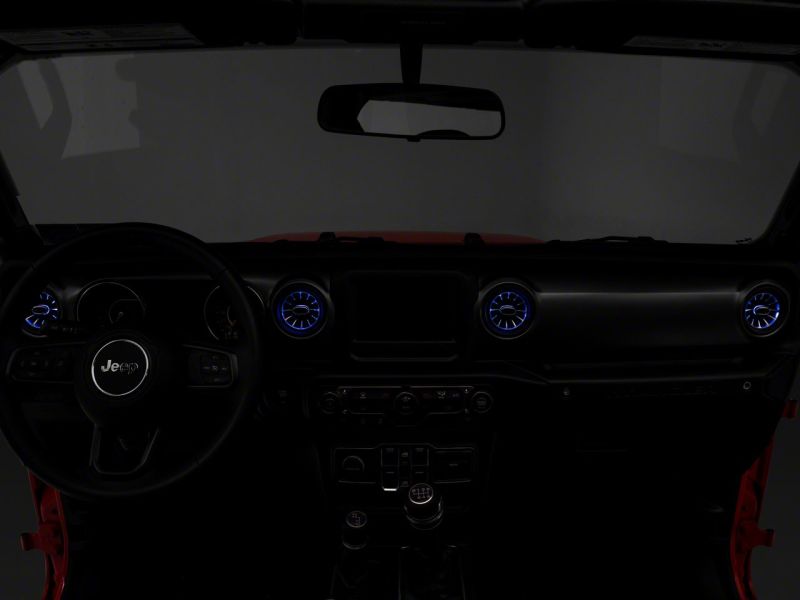 Raxiom 18-23 Jeep Wrangler JL LED Ambient Vent Lighting Kit