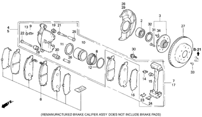 Honda - Front Brake Pad Set