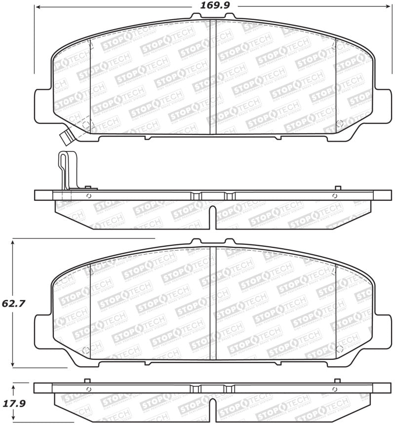 StopTech Street Brake Pads - Front