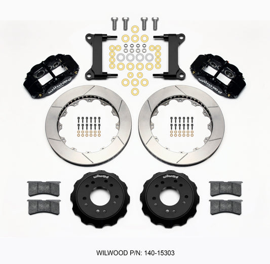 Wilwood Narrow Superlite 6R Front Hat Kit 13.06 63-87 C10 w/ Wilwood Pro Spindles