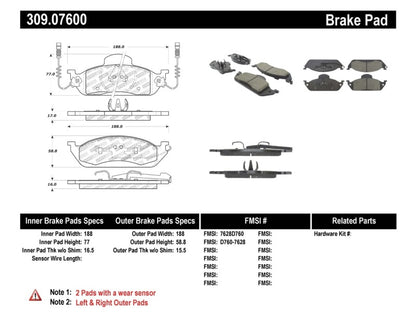 StopTech Performance Brake Pads