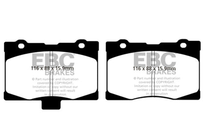 EBC 05-08 Acura RL 3.5 Ultimax2 Front Brake Pads