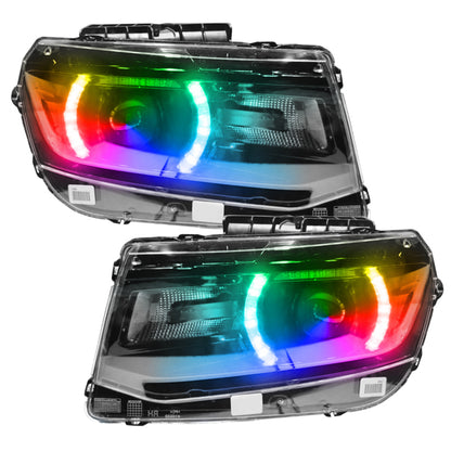 Oracle 14-15 Chevy Camaro RS Headlight DRL Upgrade Kit - ColorSHIFT w/o Controller SEE WARRANTY