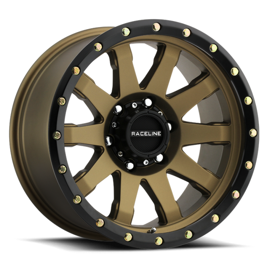 Raceline 934BZ Clutch 17x9in / 8x165.1 BP / -12mm Offset / 130.81mm Bore - Bronze Wheel