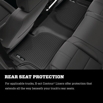 Husky Liners 2019 Ram 1500 / Dodge Ram X-Act Contour Second Row Black Floor Liners