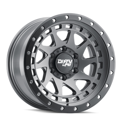 Dirty Life 9311 Enigma Pro 17x9/6x135 BP/-12mm Offset/87.1mm Hub Satin Graphite Wheel - Beadlock