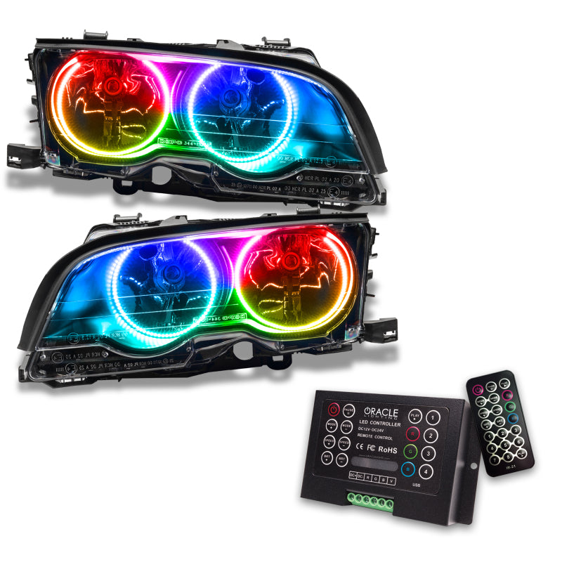 Oracle 99-01 BMW 3 Series Coupe HL - (Halogen) - ColorSHIFT w/ 2.0 Controller SEE WARRANTY