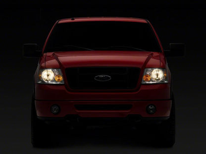Raxiom 04-08 Ford F-150 Axial Series OEM Style Replacement Headlights- Chrome Housing (Clear Lens)