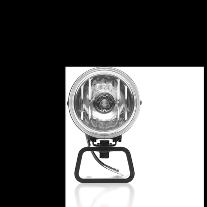 KC HiLiTES Rally 400 4in. Round Halogen Light 55w Spread Beam (Single) - Black