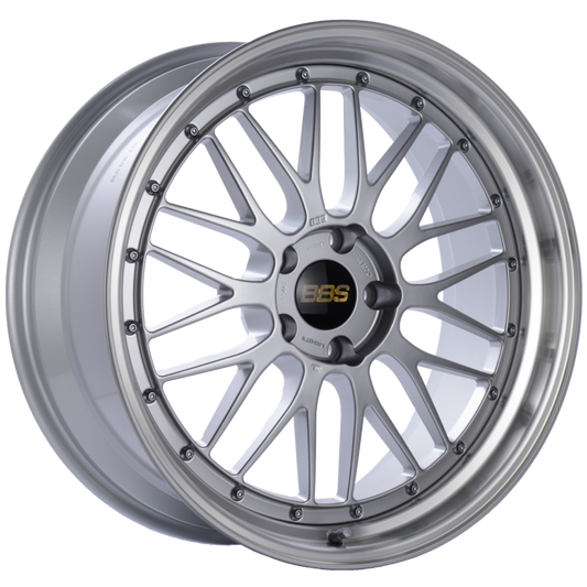 BBS LM 20x9 5x120 ET15 Diamond Silver Center Diamond Cut Lip Wheel -82mm PFS/Clip Required