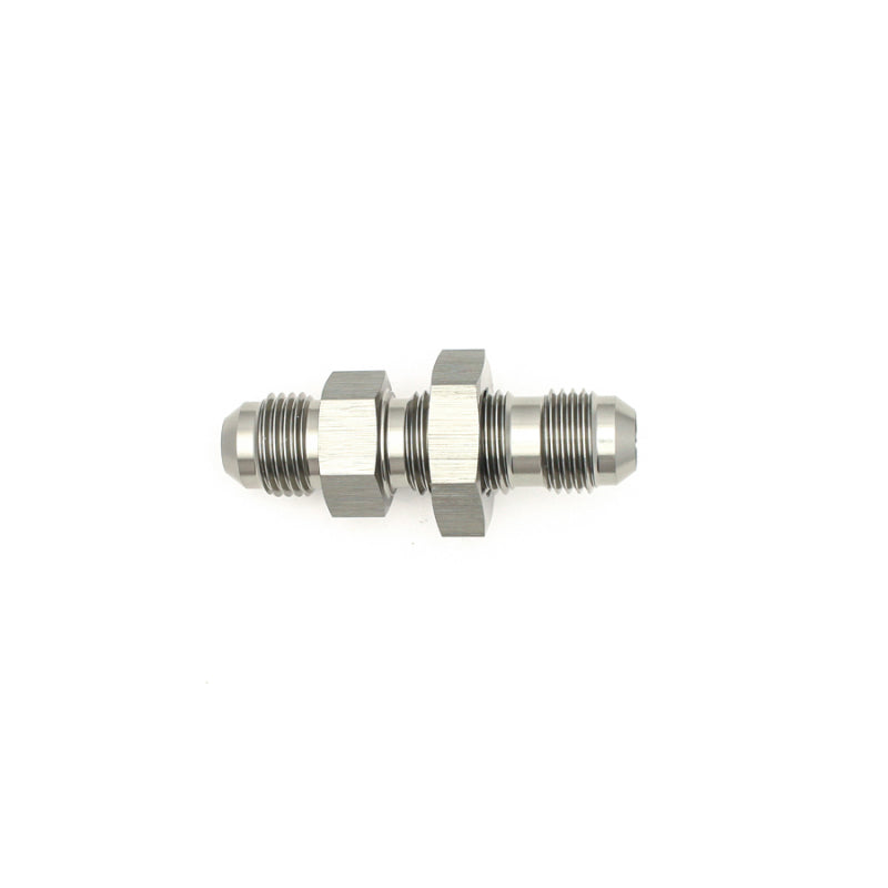 DeatschWerks 6AN Male Flare To 6AN Male Flare Bulkhead Adapter (Incl. Nut)